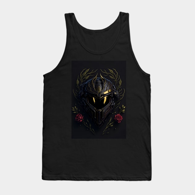 Halo Master Chief Helmet 03 - Gold & Rose COLLECTION Tank Top by trino21